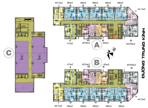 Chính chủ bán gấp CC Central Field 219 Trung Kính, T1508, DT 69,99m2, giá 30tr/m2. LH: 0963922012 7960221