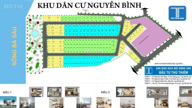 Bán cặp lô đất nền KDC Nguyễn Bình, LH 0908514740 7935642