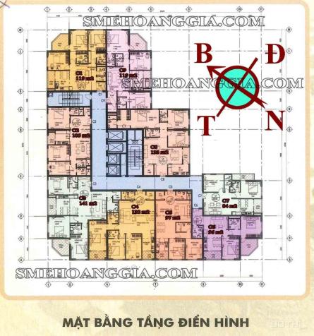 Chính chủ cần bán gấp chung cư SME Hoàng Gia 119m2, tầng 15 C1, giá 14.5tr/m2. 0965490578 7946712