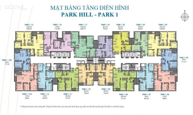 Bán bằng gốc căn góc 120.1m2 tòa Park 1, chung cư Park Hill Time City, tầng 18.04 LH: 0974.119.689 7950619