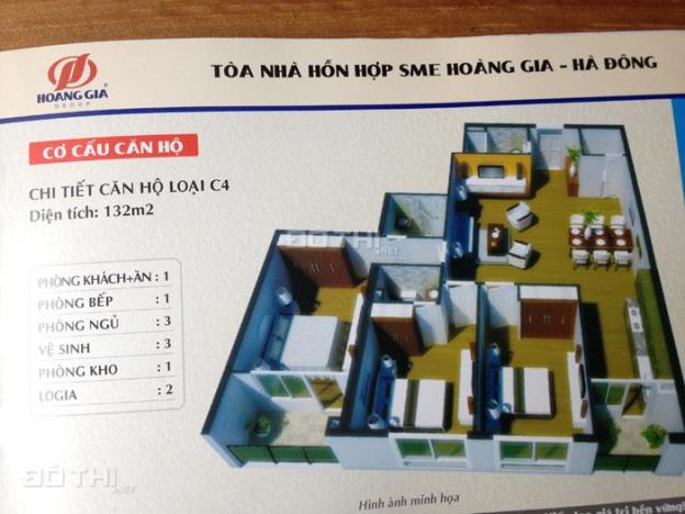 Bán CHCC SME Hoàng Gia, DT: 132m2, tầng 15C4, giá rẻ 15tr/m2, ở luôn. LH 0936.669.773 7954414