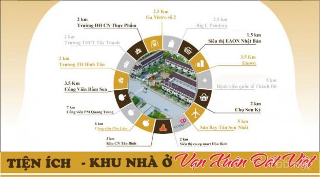 Khu nhà phố cao cấp Vạn Xuân Đất Việt 1 trệt 2 lầu, DT >80m2, BV 24/24, công viên 1200m2 7964379