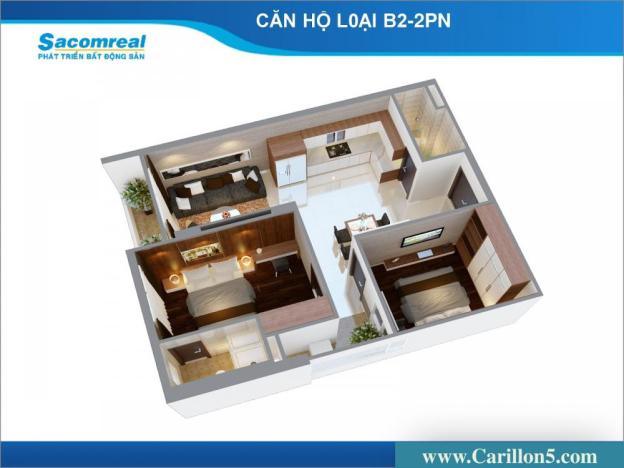 Chủ đầu tư Sacomreal mở bán căn hộ Carillon 5 ngay Đầm Sen 2MT Lũy Bán Bích 8533194