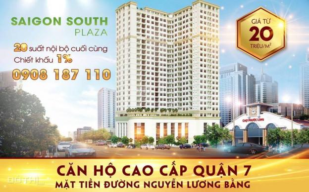 20 suất nội bộ căn hộ Saigon South Plaza Q7 giá từ 20 - 22tr/m2 - 0908187110 7993558