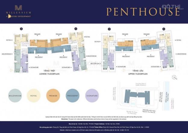 Suất nội bộ 10 căn penthouse Millennium đẳng cấp view sông Bến Nghé, ck 8% từ cdt: 0906 826 278 8009507