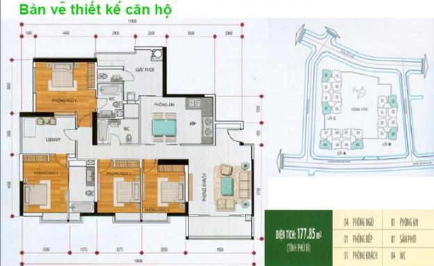 Bán Hoàng Anh Gia Lai Quận 2, căn 4PN, DT 177m2, giá 24tr/m2. Rẻ nhất khu Thảo Điền Quận 2 8088166