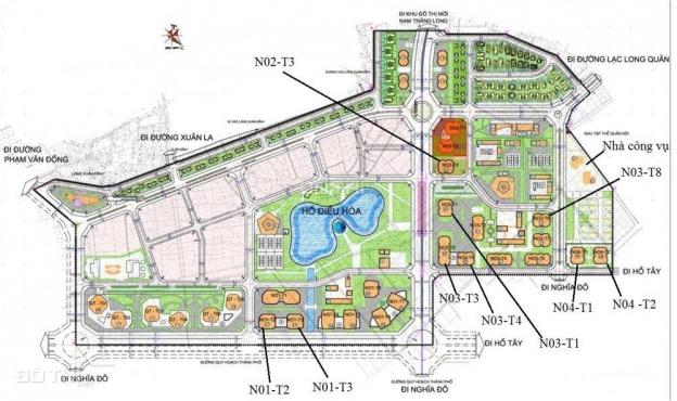 Giá 26tr/m2 N02-T3 khu Ngoại Giao Đoàn - T9/2017 nhận nhà, ban công nhìn công viên Hòa Bình 7901089