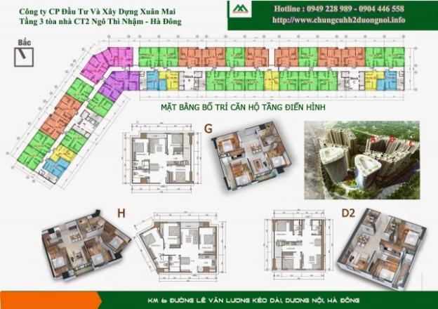 Cần vốn đầu tư sang nhượng gấp CH HH2ABC Dương Nội. DT=55- 64- 79m2. LH 0936166296 8154119