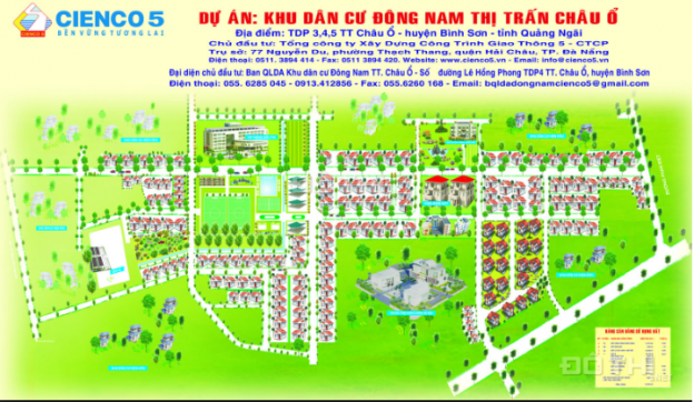 Mở bán khu dân cư Đông Nam Châu Ổ, Bình Sơn, Quảng Ngãi giai đoạn 3, giá rẻ 8135220