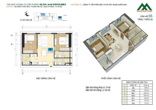 Bán căn hộ chung cư tại Phường Mỗ Lao, Hà Đông, Hà Nội 8211799