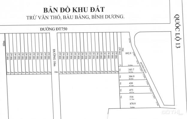 Đất mặt tiền đường nhựa DT 750 - Trừ Văn Thố - Bàu Bàng cách Quốc Lộ 13 500m 8151734