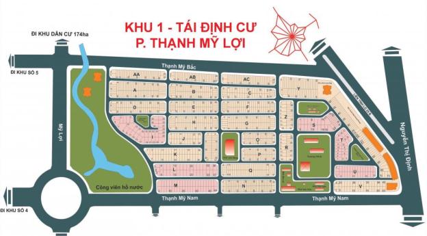 Bán lô đất khu I Thạnh Mỹ Lợi để định cư nước ngoài. Lô F, DT 5,7x17,5m, giá 4,2 tỷ, LH 0886511621 8236042