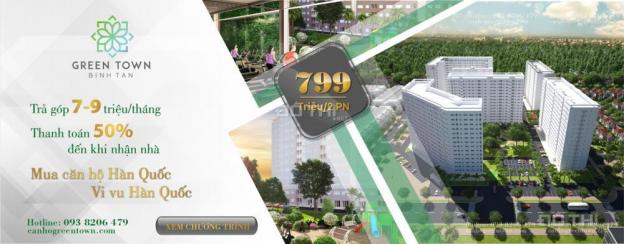 Căn hộ Green Town Hàn Quốc, Quận Bình Tân, KCN Vĩnh Lộc, giá 799 tr/căn 2 phòng ngủ 8194785