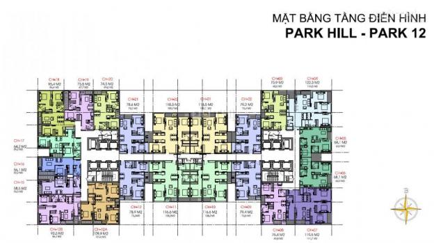 Bán chung cư Park Hill 118.5m2, tầng 1601, Park 12, cắt lỗ 4.8 tỷ. LH 0985.752.065 8214568