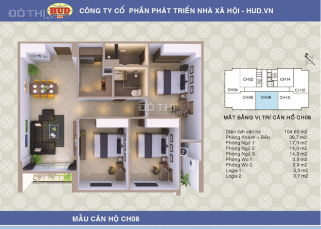 Tôi cần bán căn chung cư A1CT2 Linh Đàm, 3 phòng ngủ, 104.6 m2 nhận nhà ngay 8241036