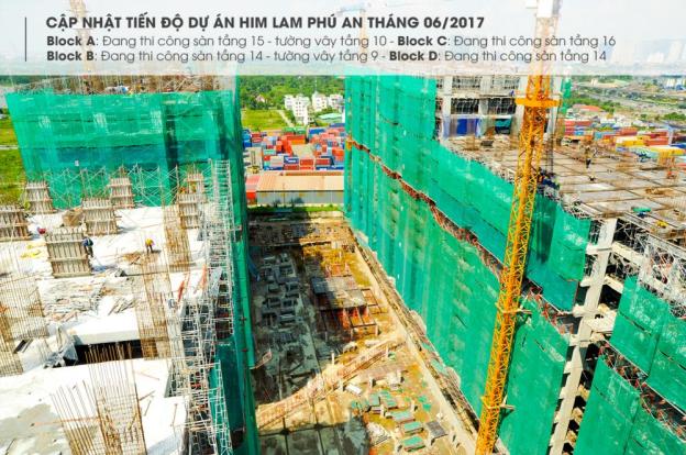 Bán gấp căn hộ Him Lam Phú An, giá thấp hơn CĐT, view hồ bơi tuyệt đẹp, miễn TG (A- 3- 22) 8355709