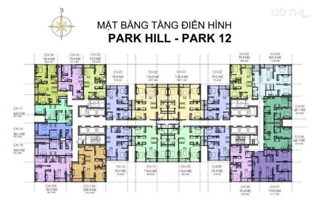 Cần bán cắt lỗ căn 1612B Park 12 93.5m2, 3PN, ban công ĐN, giá 3.7 tỷ/căn hộ, LH: 0166 550 4276 8267708