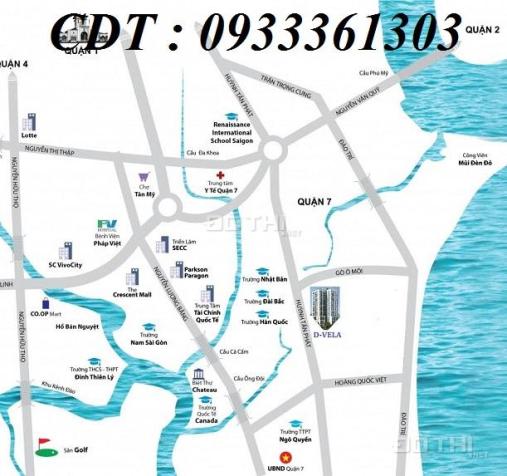 Căn hộ đang lên móng cho nhà ĐT D Vela Q7, full nội thất, TT chỉ 1%, 0933361303 8310408