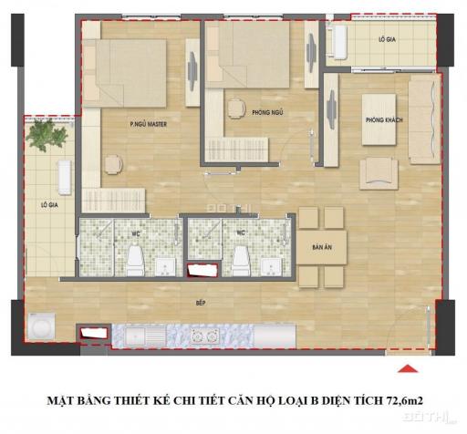 Bán suất ngoại giao căn 72.6 m2 chung cư 60 Nguyễn Đức Cảnh, tầng 12 8333016