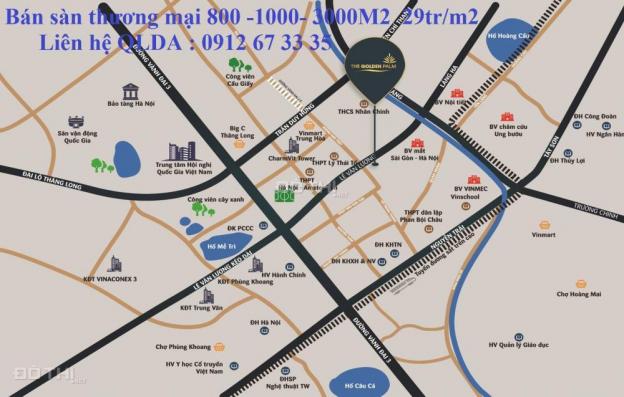 Bán sàn thương mại dự án Goldern Palm mặt đường Lê Văn Lương. DT 800m2 - 3000m2 - Giá 29tr/m2 8348113