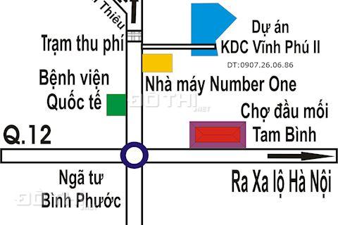 Bán đất nền KDC Vĩnh Phú 2, Tx Thuận An, Bình Dương. Giá chỉ từ 6,5 tr/m2 8356266