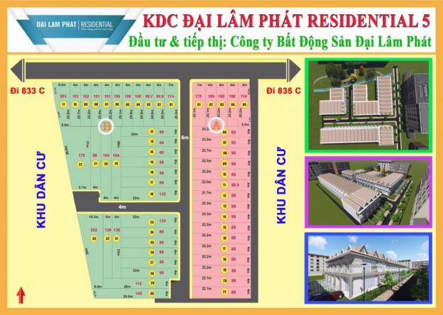 Nhà phố liền kề KDC Đại Lâm Phát Residential, SHR, DT 100m2, giá 410 triệu/căn 8383361