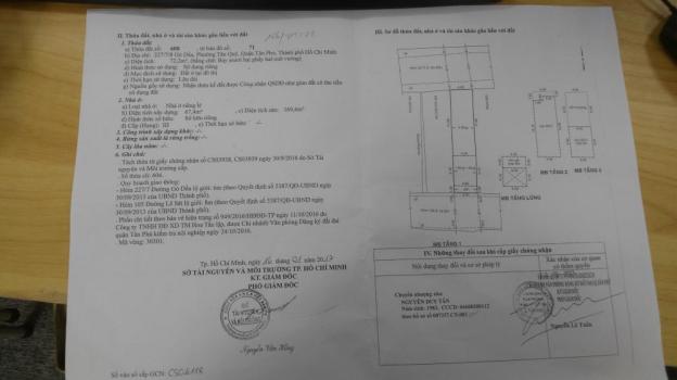 Chính chủ bán gấp nhà trung tâm Tân Phú, SHR, diện tích 4x18m giá chỉ 4.4 tỷ. LH 0907626261 8363632