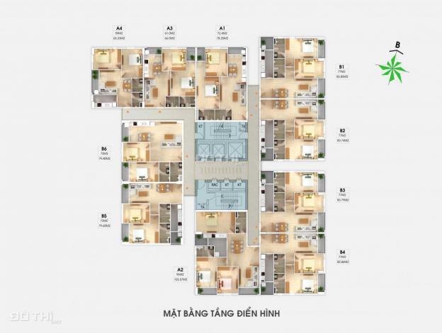 Bán căn hộ 3 phòng ngủ duy nhất tại dự án South Building Pháp Vân 8367949