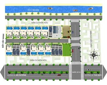 Dự án An Phú Village cách cầu vượt Bình Phước 800m, giá chỉ 700 triệu(50%), DT 4x14m, LH 09028527 8371153