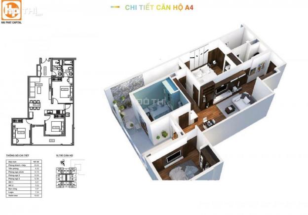 Bán căn hộ chung cư tại dự án HPC Landmark 105, Hà Đông, Hà Nội giá 22 triệu/m² 8398608