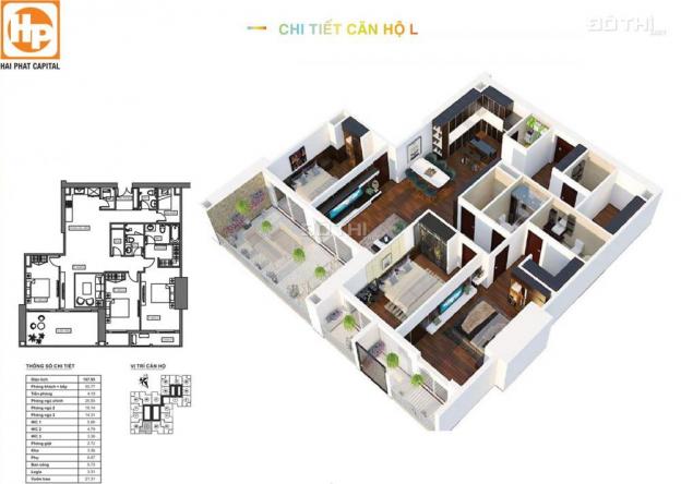 Bán căn hộ chung cư tại dự án HPC Landmark 105, Hà Đông, Hà Nội giá 22 triệu/m² 8398608