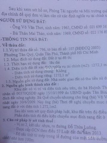 Bán nhà 43/38 Đỗ Thừa Luông, P. Tân Quý, Q. Tân Phú, vị trí đẹp, tiện kinh doanh 8456053