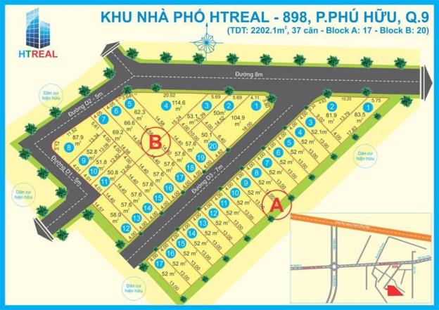 Bán đất tại đường 898, Quận 9, Hồ Chí Minh, diện tích 52m2, giá 1,55 tỷ 8596323