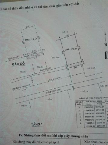 Bán nhà riêng hẻm xe tải 4.5m, số 44/4 Hiệp Bình, Hiệp Bình Chánh, Thủ Đức. DT: 3x7m 8538667