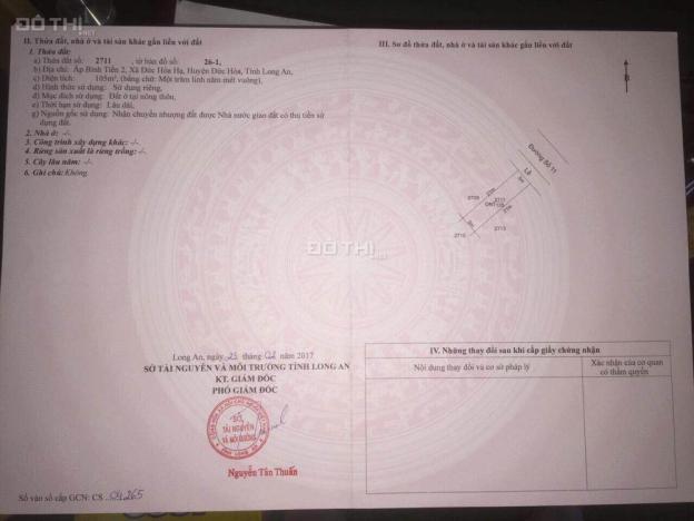 Chính chủ bán 2 lô 5x21m tại KDC Tân Đô, sổ hồng riêng, giá 930 triệu/nền. LH: 0906.677.785 8513507