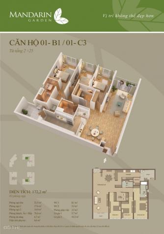 Bán 20 căn hộ thô CCCC Mandarin Garden 127.7m2, 134m2, 168m2, 172m2 8539462