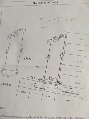 Bán nhà hẻm đường Phạm Văn Chiêu, phường 14, quận Gò Vấp 8690139