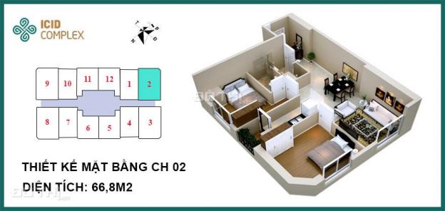 Chính chủ cần tiền bán gấp suất ngoại giao ICID Complex 66,8m2, rẻ nhất thị trường 8583252