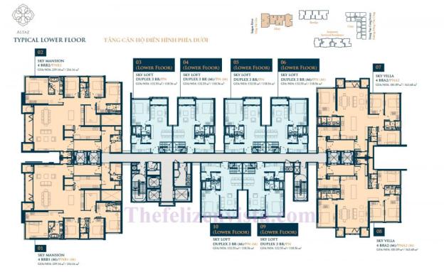 Suất nội bộ, căn hộ duplex 133m2, 3PN, tầng đẹp, tòa Altaz, giá 5,1 tỷ/căn. LH 0937782626 PKD 8689996