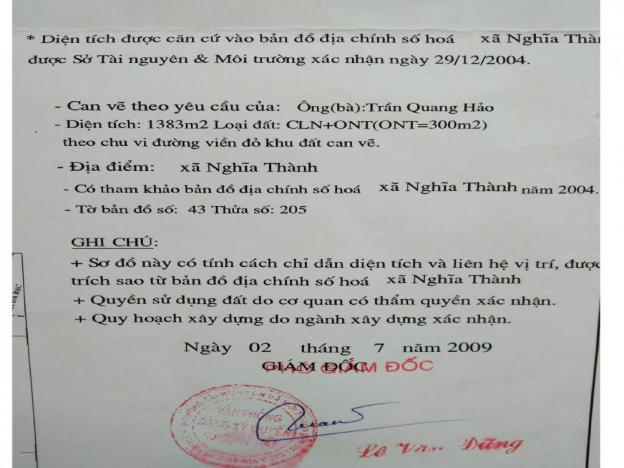 Bán đất tại đường Quốc Lộ 56, Châu Đức, Bà Rịa Vũng Tàu, diện tích 1384m2, giá 1,8 tỷ 8699060