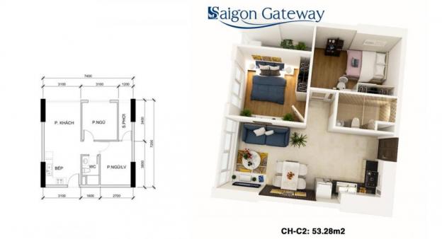 Thật dễ dàng sở hữu căn hộ tuyệt đẹp tại Sài Gòn Gateway, với giá chỉ từ 1.36 tỷ 8742936