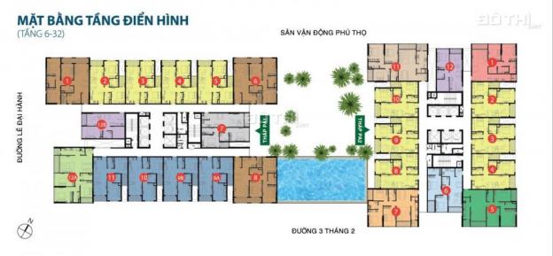 Chính chủ cần bán CH 1 + 1 PN, 55m2, tầng cao, MT đường 3/2, giá cực tốt chỉ 2 tỷ 950 tr 8692629