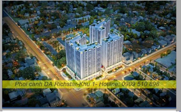 Căn hộ Richstar, cọc trong tháng 9, tặng phí quản lý hơn 100tr, phí đậu xe 8772596