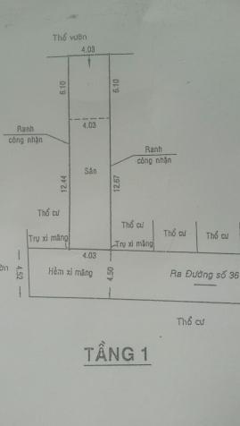 Bán lô đất Đường 36, Linh Đông, Thủ Đức, giá 2.25 tỷ 8867778