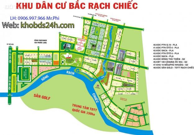 Xả hàng bán đất Bắc Rạch Chiếc chủ đầu tư, 16 tr/m2, đường 16m. LH: 0906.997.966 8751161