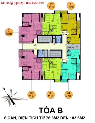 Bán chung cư Hồ Gươm Plaza, giá từ 21 - 25 triệu/m2, căn 65m2 - 146m2, nhận nhà ở luôn 8871118