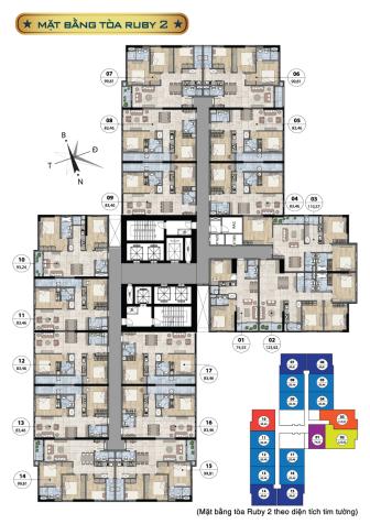 Bán căn hộ chung cư Goldmark City, căn tầng 2515, DT 99.64m2, giá 24 tr/m2. LH 0904517246 8891921