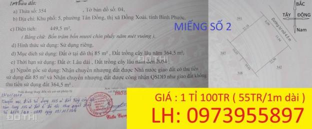 Chính chủ bán lô đất 20x20m, vị trí nằm gần cổng chào thị xã Đồng Xoài KP5, phường Tân Đồng 8835650