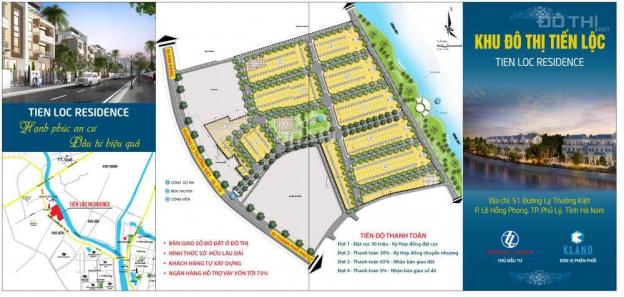Bán đất tại dự án Tiến Lộc Residential, Phủ Lý, Hà Nam diện tích 90m2 giá 4 triệu/m² 8873664