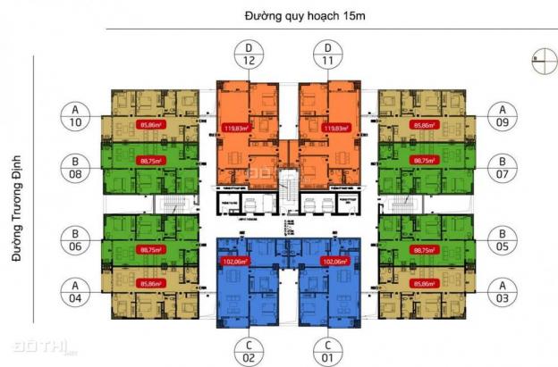 Bán CH 3PN, 85m2 - 88m2 - 102m2 - 120m2, full NT (Cách chợ Mơ 300m) giá chỉ từ 2.1 tỷ. 0986.515.058 8877680